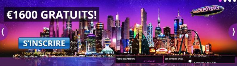 Promoção da cidade do jackpot