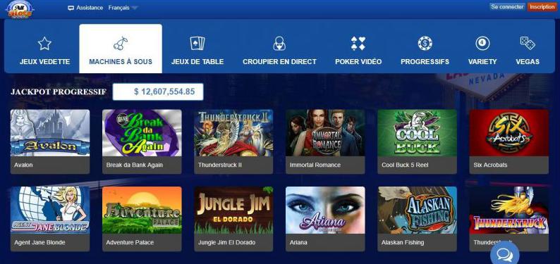 Todos os jogos de casino slots