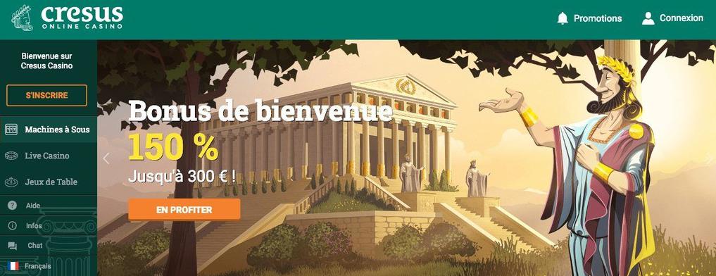 Cresus Casino página de inscrição