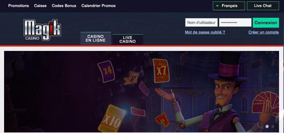 conta no magik casino