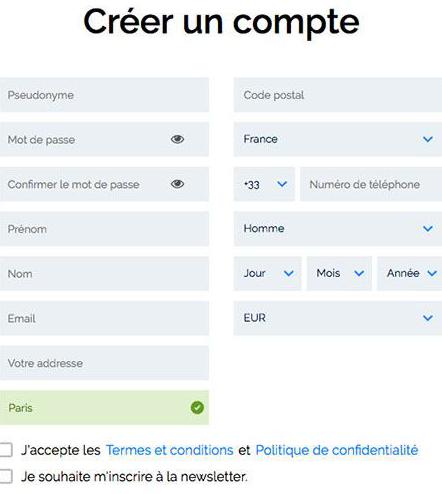 azur inscrição de aviso de casino