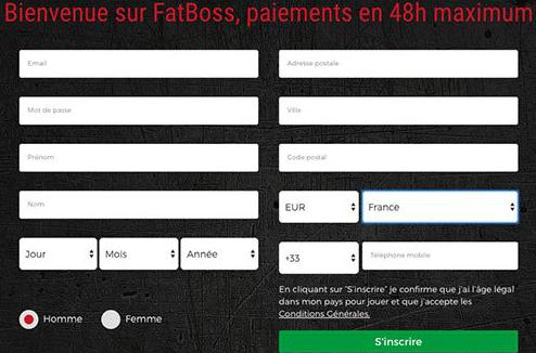 fatboss processo de registo no casino