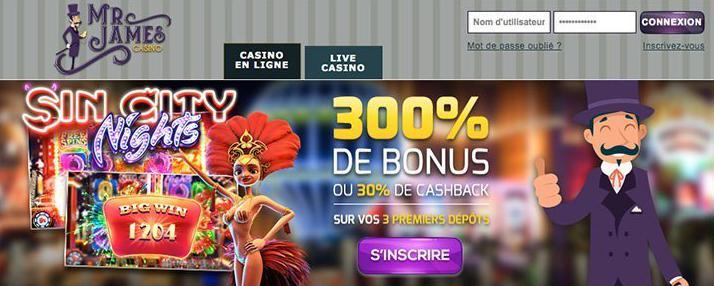 sr. James Casino Avis Conta