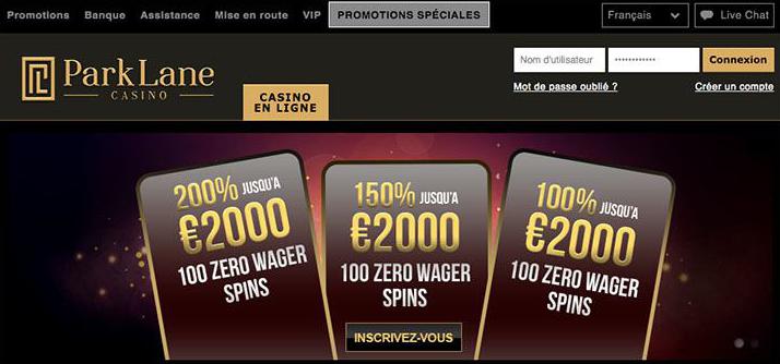 conta de casino parklane