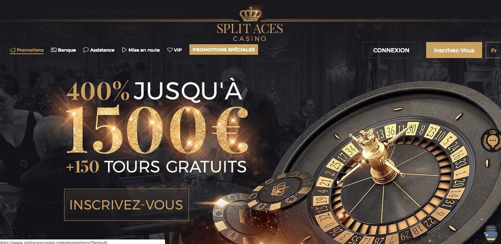 Dividir a casa do Split Aces Casino
