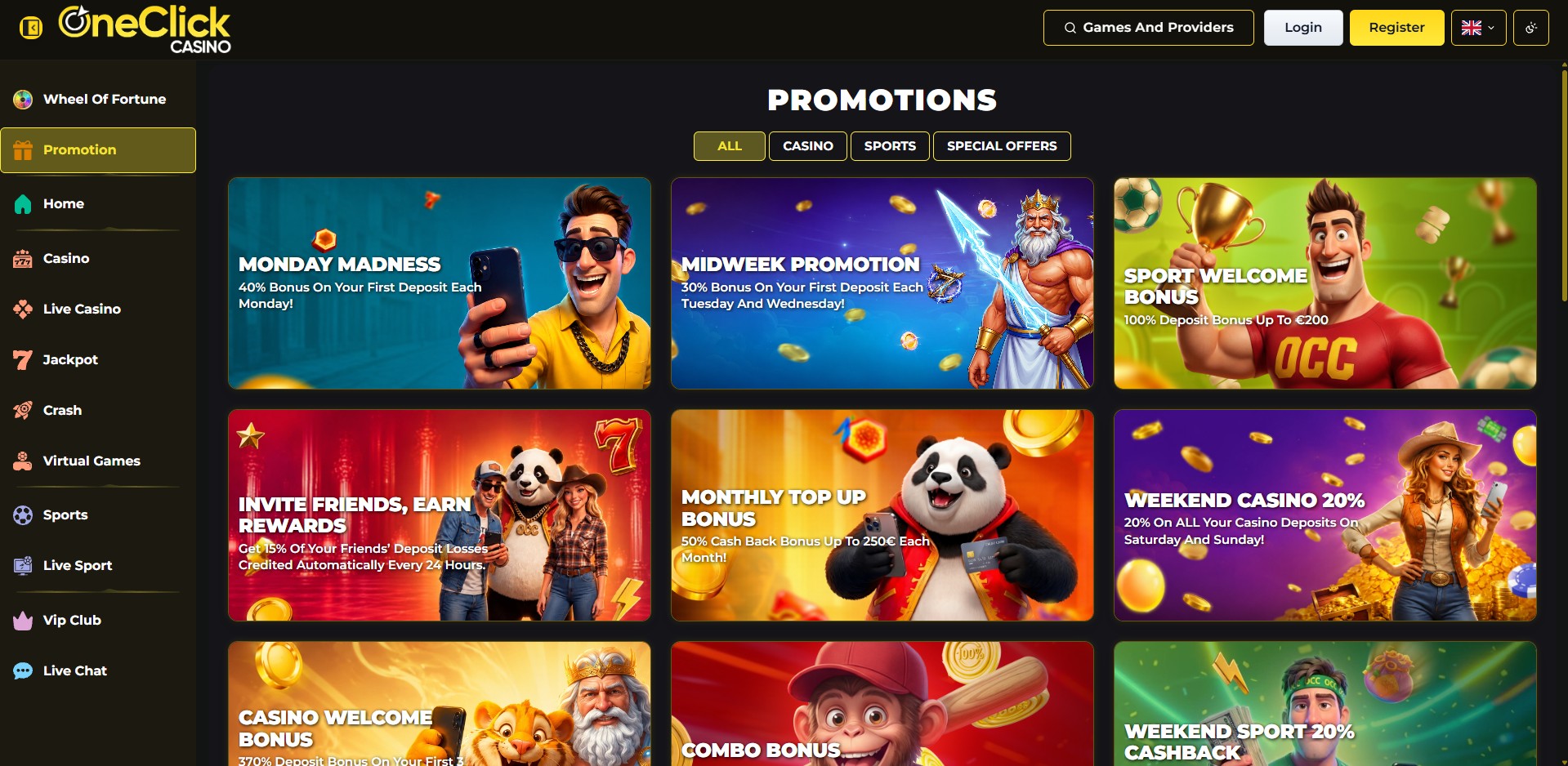 OneClick Casino Screenshot 6