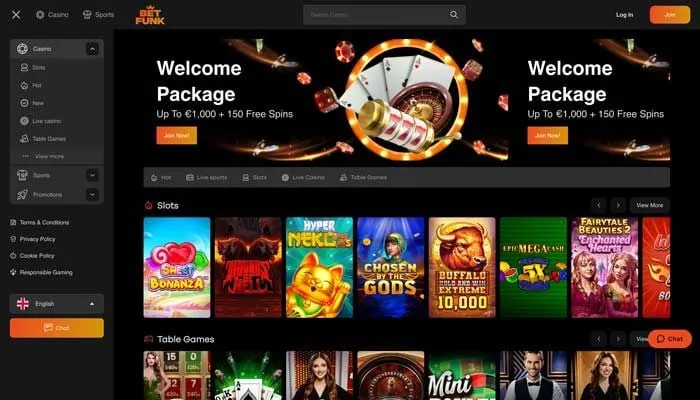 BetFunk Casino Review Header
