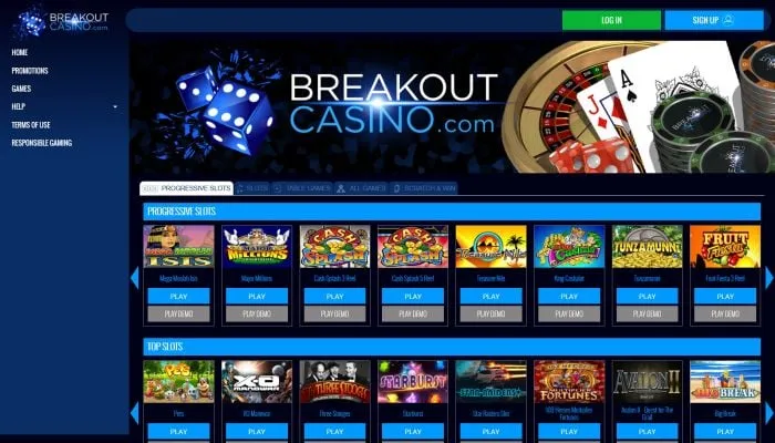 Breakout Casino Review Header