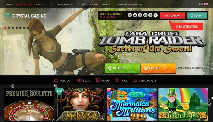 CrystalCasino Review Header