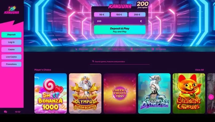 Kanuuna Casino Review Header