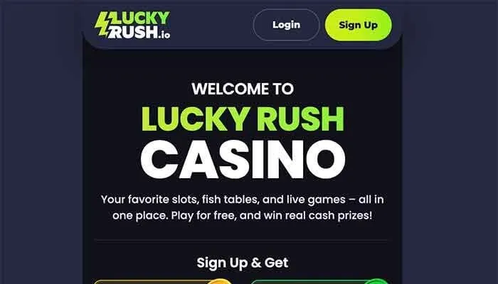 LuckyRush Casino Review Header