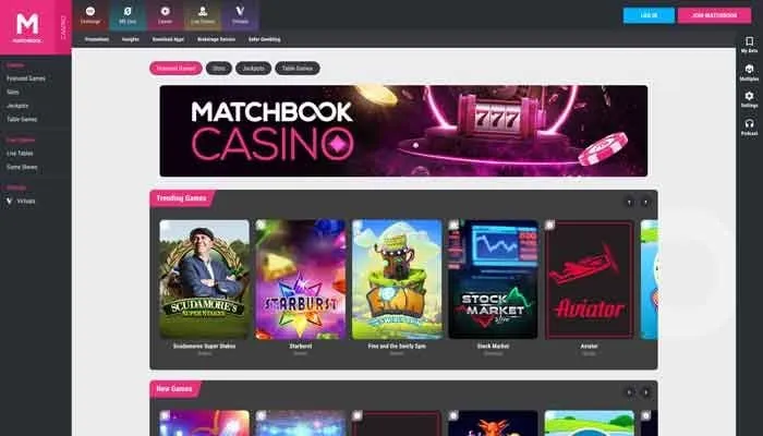 Matchbook Casino Review Header