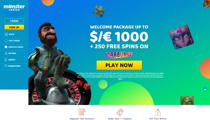 Monster Casino Review Header