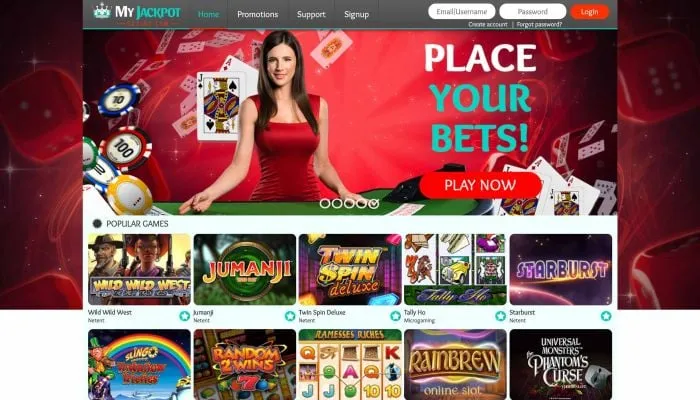 MyJackpotCasino Review Header