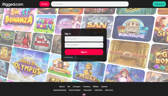 Rigged Casino Review Header