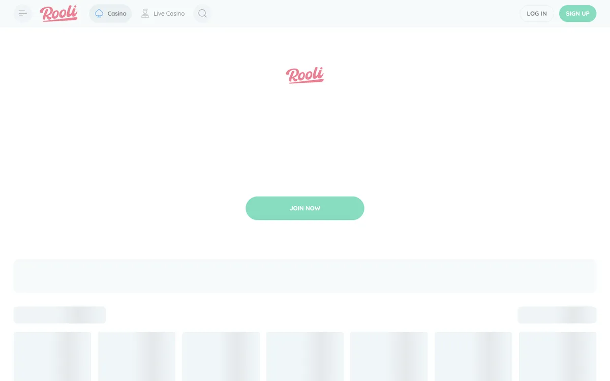 Rooli Casino Review Header