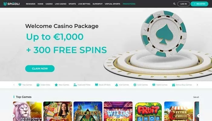 Spinoli Casino Review Header