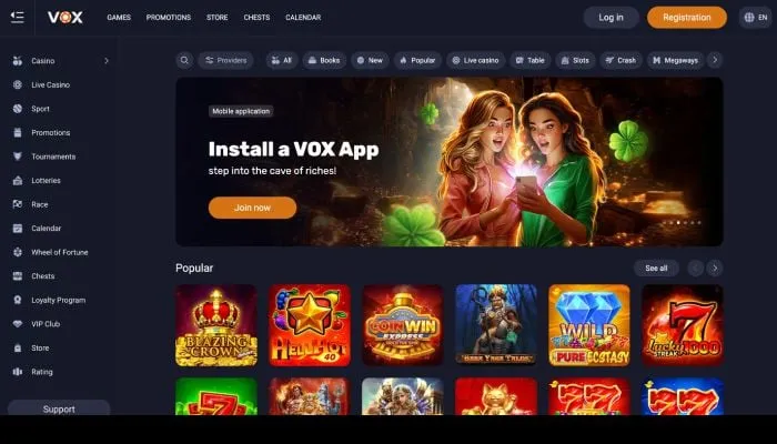 Vox Casino Review Header